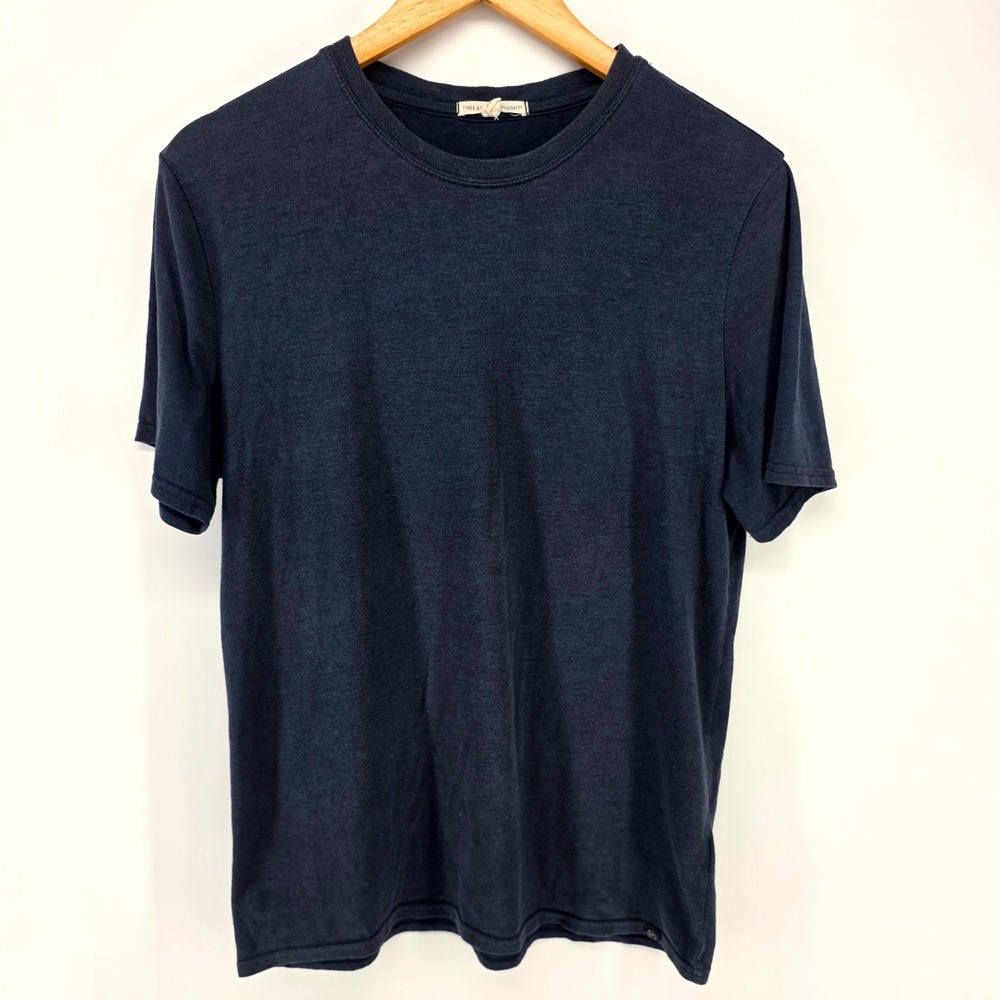 Threads 4 Thought T-Shirt Mens M Navy Blue Short Sleeve Crewneck Tee TM02439